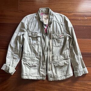 Hollister Utility Jacket in Light Gray